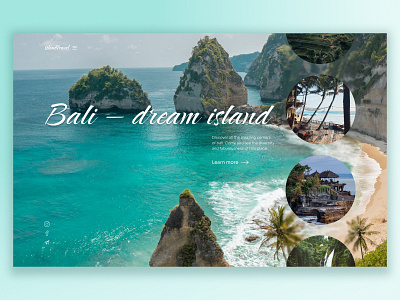 Bali concept adventure bali concept design island travel ui ux vacation