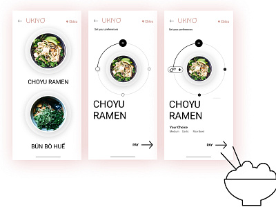 Ramen Shop app clean colors food ios japanese food ramen ui ux