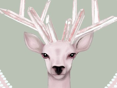 Deer digital illustration