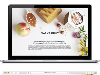 Naturoney / Landing Page bees clean honey landing page minimalistic nature simple ux visual identity web design website