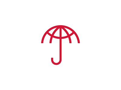 Travel Cover brand idea identity insurance insured letter logo marks monogram negativespace travel umbrella