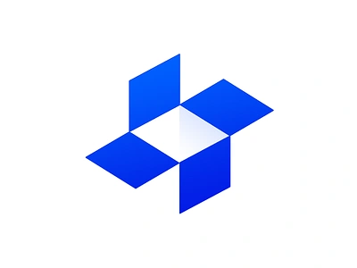 Dropbox box brand clever creative design drop dropbox idea identity illustration letter logo mark marks monogram negativespace simple symbol typography vector