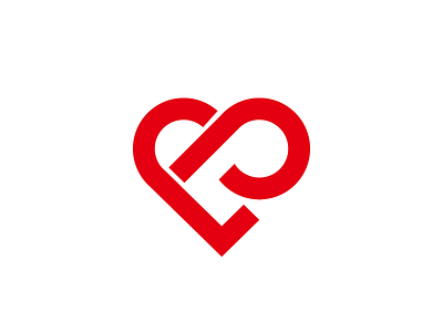J P + Heart animals brand branding clever creative design heart idea identity j jp letter logo mark marks monogram negativespace p symbol typography