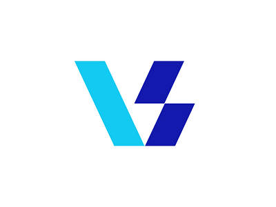 Virtual Serve brand branding clever creative design idea identity letter logo mark marks monogram negativespace s simple symbol typography v vector vs