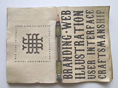Messing Around With Mock-ups Today mock-up vintage distressed typography text monogram logo