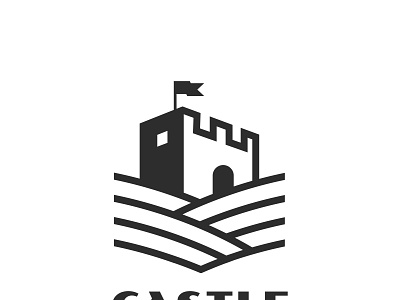 Castle Logo building castle construction design graphic design illustration logo protect