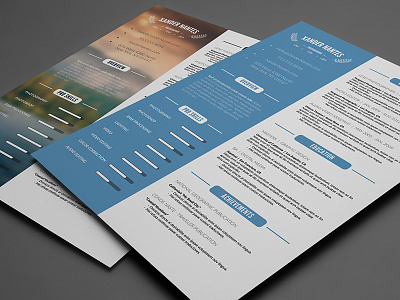 Clean Resume - Photoshop PSD Template business clean corporate cv designer download photographer photoshop print psd resume template