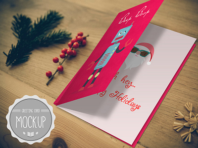 Greeting Card Mockup PSD Templates 3