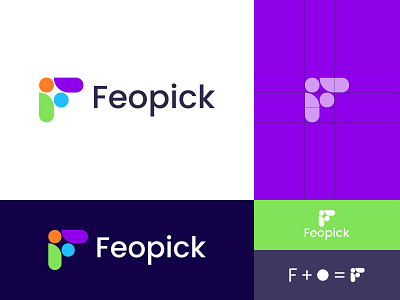 Feopick brand identity design abstract logo ai branding branding identity business logo creative logo f logo graphic design icon letter logo letter mark monogram logo logo design logo ideas logo mark monogram softwere symbol vector webside logo