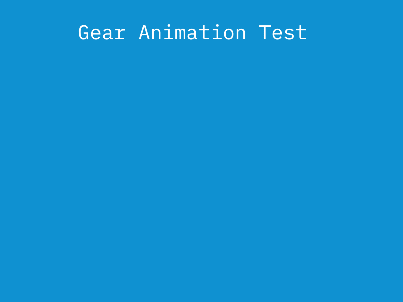 gear Animation Test