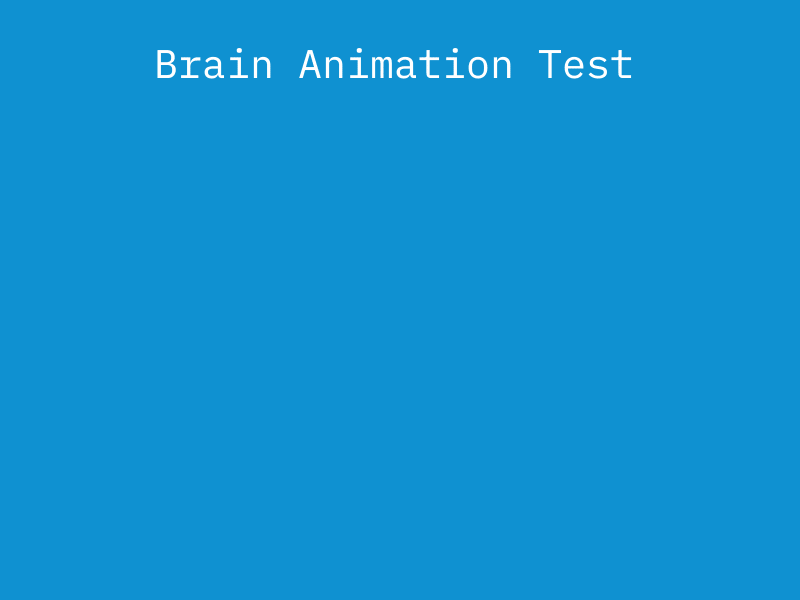 brain Animation Test brain design icon simple