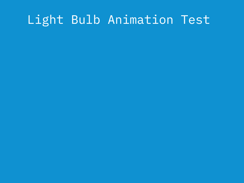 Light Bulb Animation Test icon idea light lightbulb