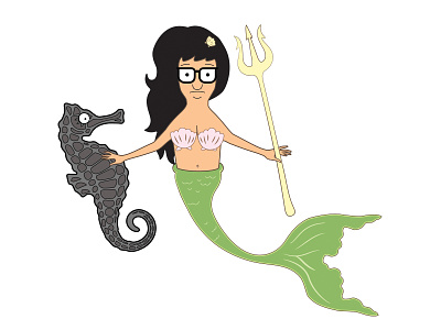 Mermaid Tina bobs burgers mermaid tina belcher