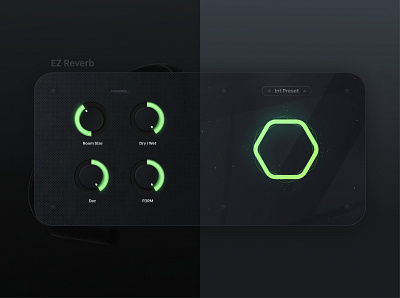 VST Plugin - EZ Reverb design figma music neumorphic neumorphism plugins skeuomorphic sound ui ux