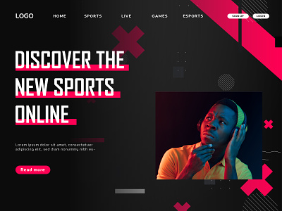 Website - Sports Landing page Design
