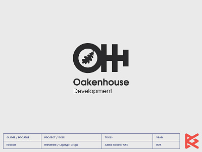 Oakenhouse house logo oak oaken