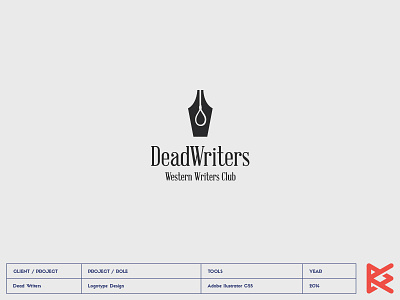 Dead Writers club dead logo western writers