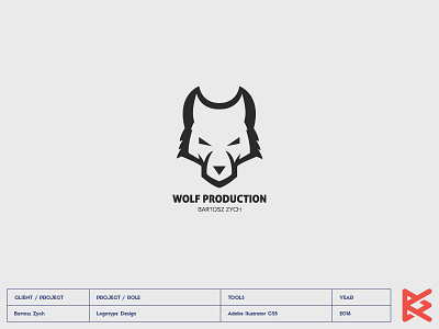 WOLF PRODUCTION camera logo production wolf