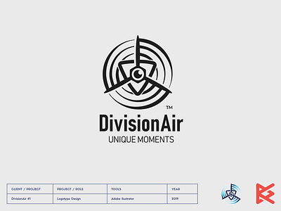 DivisionAir_Logo air buisness camera design division division air drone drony film fly logo logotype