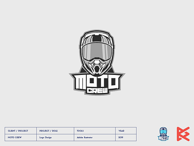 MOTO CREW crew cross logo mascot moto motocross