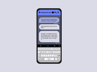 #Daily UI 13 Direct Messaging adobe xd app dailyui graphic design texting