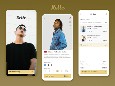 Kette Fashion App Design