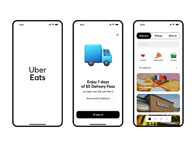 Redesign Uber Eats Mobile App ✨ app brand clean clear delivery design food mobile mobile design pinterest redesign tiktok uber ui ux youtube