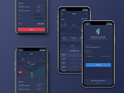 Stock Trading Mobile App (UI Design)