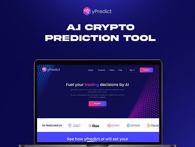 Ypredict Crypto Prediction Website UI Design branding graphic design ui