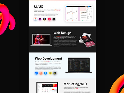 Digital Agency Landing Page UI app branding ui ux