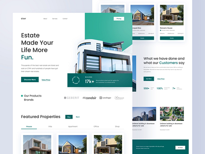 STAY | Real Estate | Landing Page UI Design