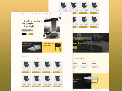 Modern Furniture Landing Page