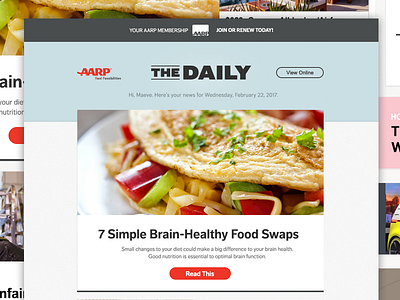 AARPe Newsletter Concept email marketing newsletter