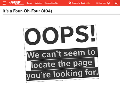 AARPe 404 Concept 404