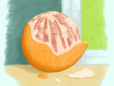 Blood Orange design digital illustration ipad illustration procreate still life