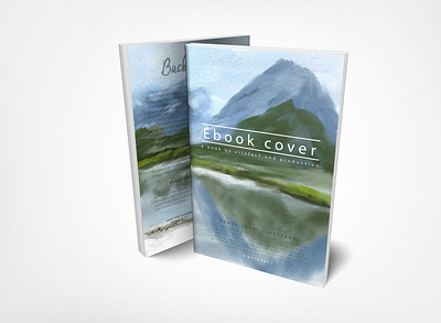 Book cover - lansdscape painting book cover digital painting lanscape mountains