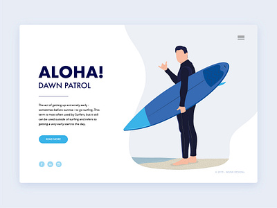 Ui design - Aloha Desktop 2d character aloha branding flat illustration minimal ui vector web website