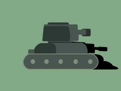 Tank Illustration design graphic design green shadow tank ui war