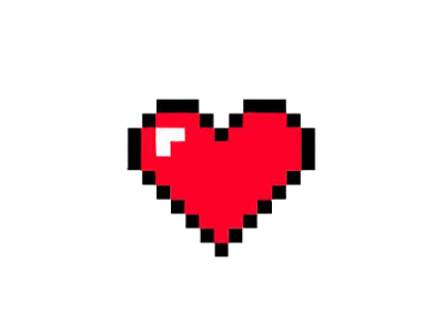 Health Pixelated game game lives health heart logo