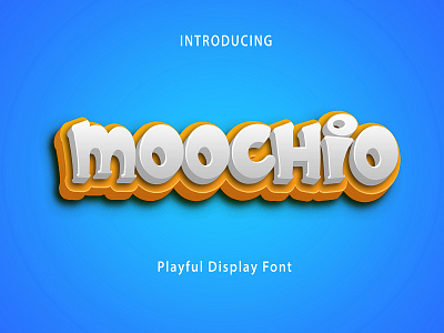 Moochio Display Typeface business craft cute design display font graphic design illustration kids logo playful product typeface typography vector