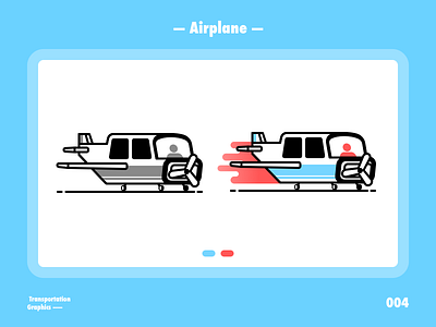 Airplane~ airplane blue flat illustration