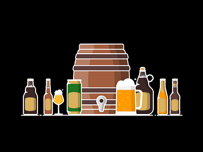 Craft Beer Icon Set