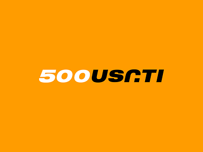 500Usati Logotype 500usati chemistry design equipment id logo logotype metal