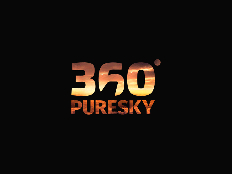 360 PureSky Logotype. 360 pure sky 360ps airplane booking design id logo logotype plane sky tickets