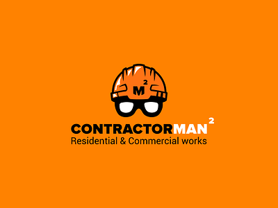 ContractorMan Logo design building company contractor design id logo logotype