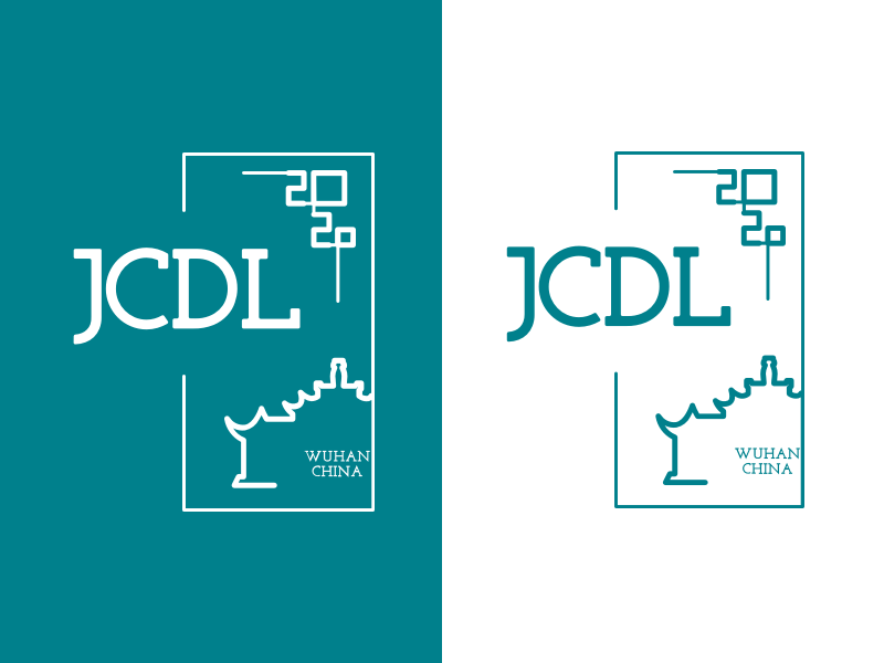 Logo design for JCDL 2020 wuhan university chinese knot window traditional china jcdl