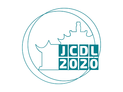 Logo design for JCDL 2020 (accepted by client) chi china jcdl logo tai chi wuhan university