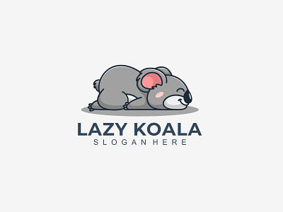 Lazy koala character mascot character cute design illustration koala lazy logo mascot