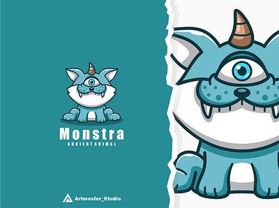 monster ancient animal character mascot character cute design illustration logo mascot monster