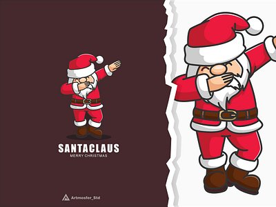 Santa claus character mascot